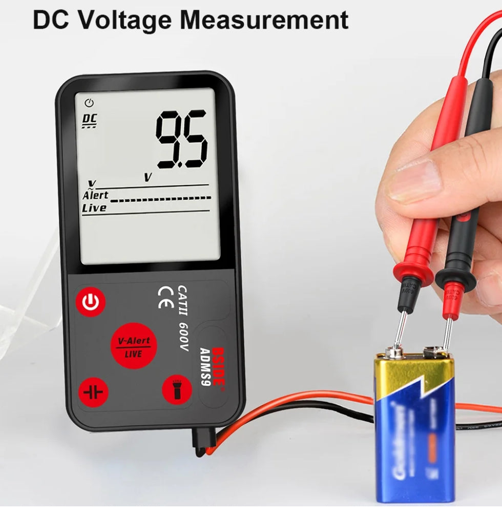 BSIDE ADMS9 Digital Multimeter True RMS Professional Ultra-Thin Large Screen Voltage Tester 9999 Counts Multimeter