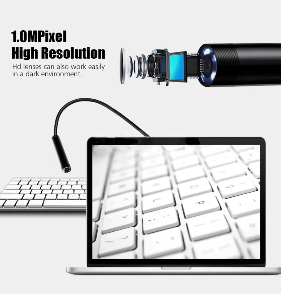 HD 720P 8mm Wifi Wireless Endoscope F99 Borescope Borescope Pipe Inspection Camera Waterproof Soft Hard Cable Wireless Smartphone Endoscope