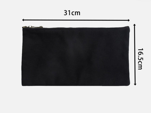 Black double layer storage bag with Zipper