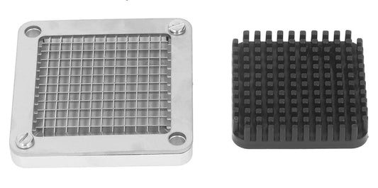 French Fry Cutter Replacement Blade, Replacement 2 Hole 9mm Aluminum Alloy Blade Assembly and Pusher Block for Commercial French Fry Cutter (9mm)