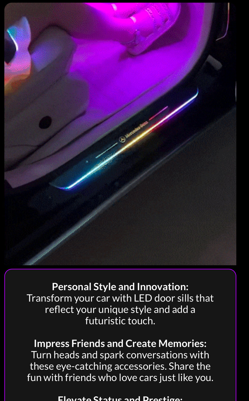 BloomCAR LED Door Sill For an Audi 2 Door