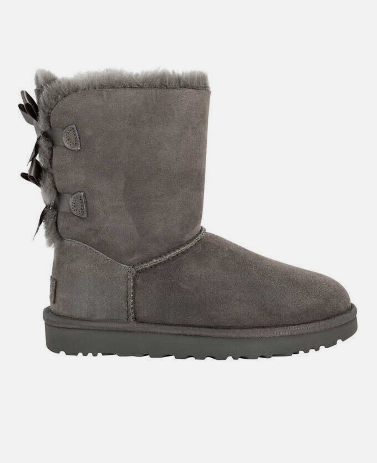 UGG womens BAILEY BOW II Fashion Boot BROWN / GREY AVAILABLE SIZE: 11