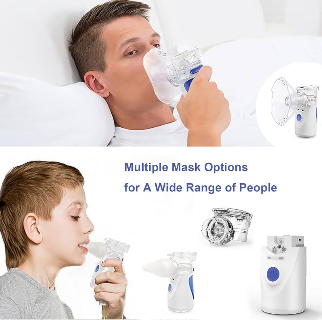 Portable Nebulizer Handheld Mesh Nebulizer for Adults and Kids Ultrasonic for Travel Machine and Household Use