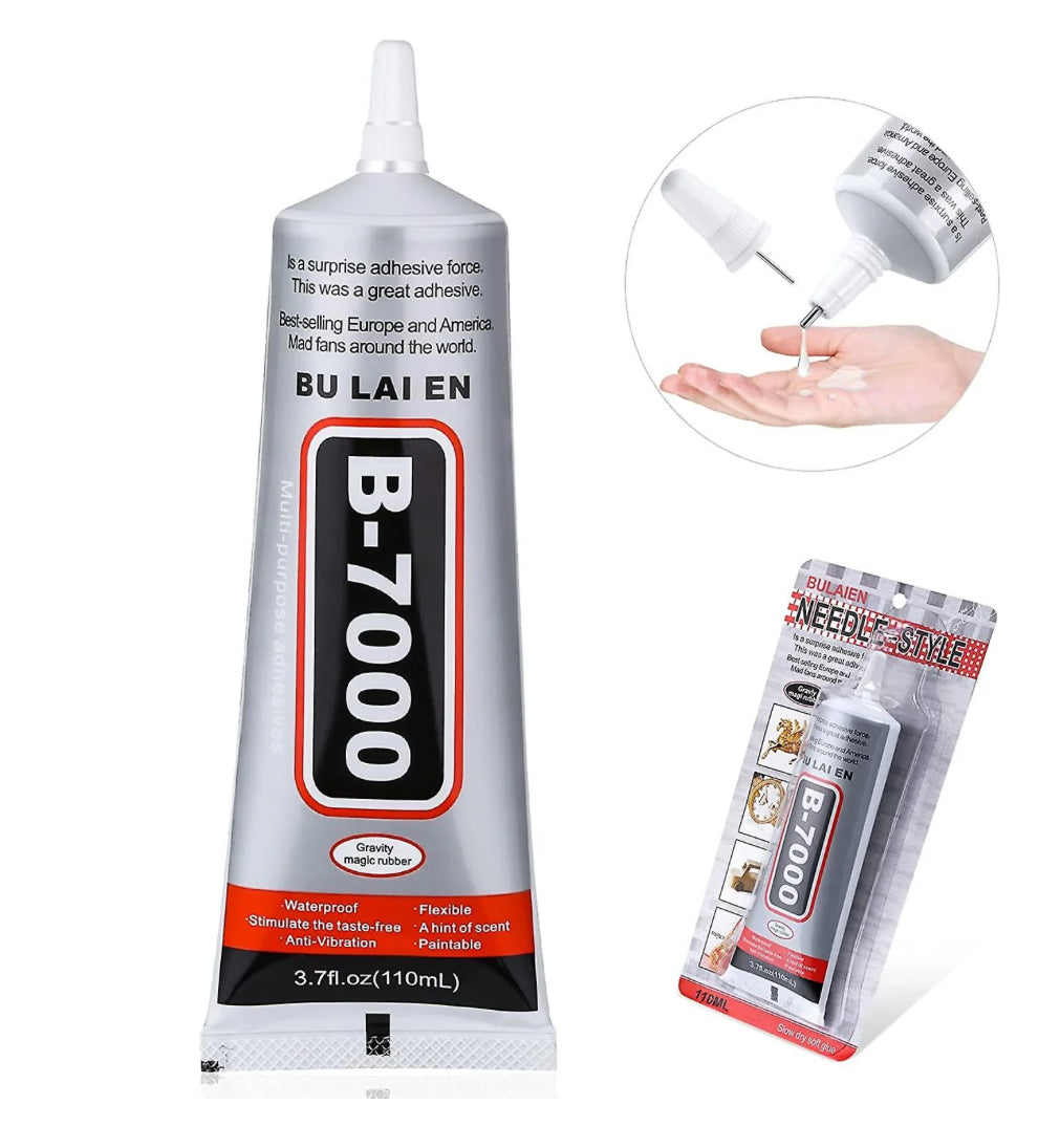 B7000 Jewelry Bead Glue, Clear 3.7 Fl Oz B7000 Multipurpose Adhesive Super Glue(110 Ml/ 3.7oz)