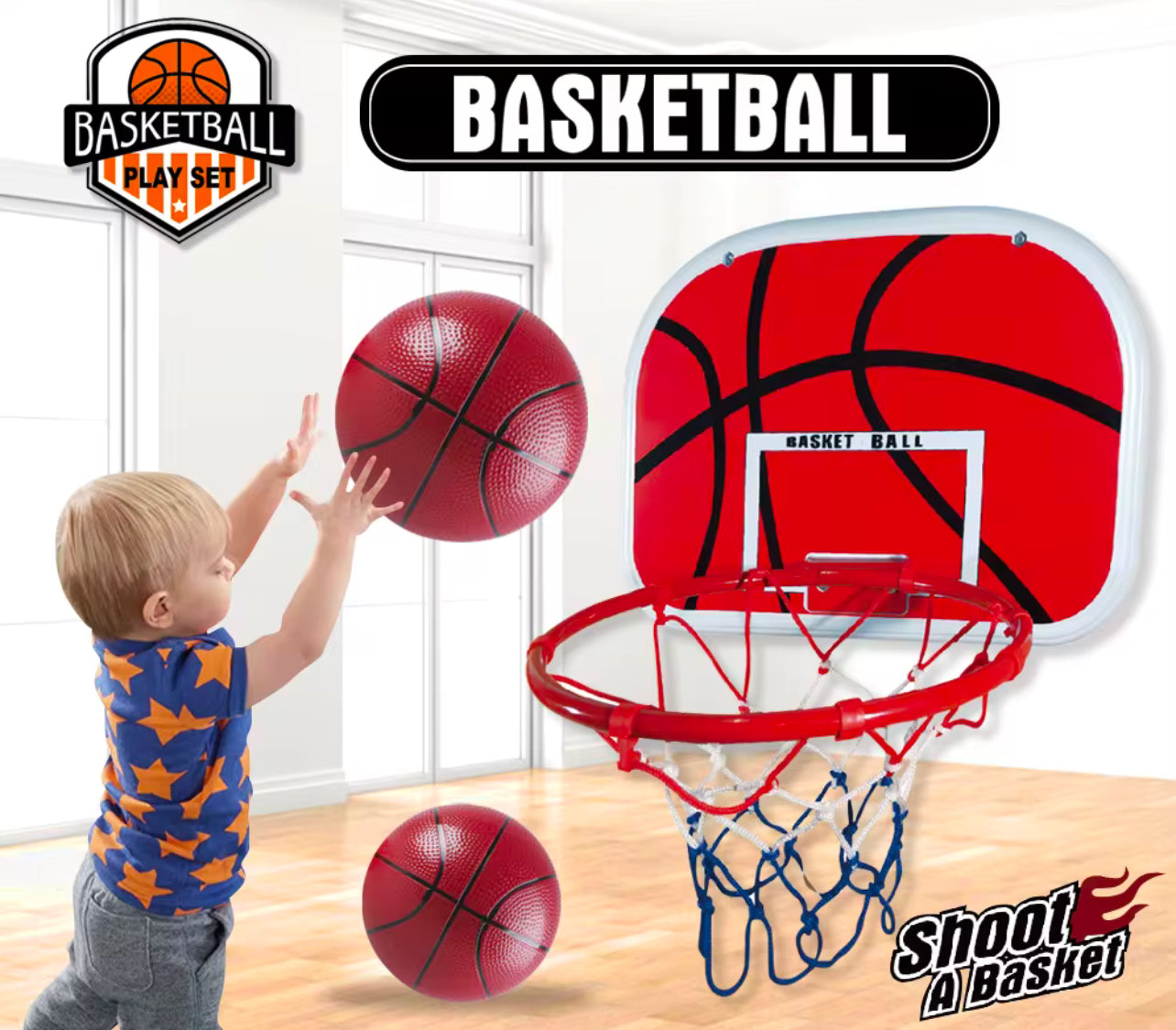 Basketball Stand B320 Hanging Basketball Board Home Wall Hanging Children Shooting Frame Hanging