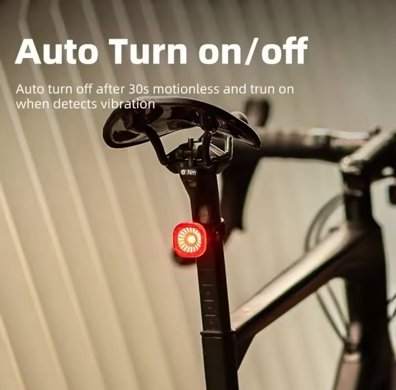 XOSS XR01 Smart Waterproof Bike Rear Light with Brake Sensor