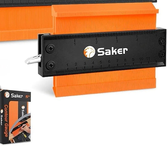 5” Saker Contour Duplication Gauge-Adjustable Lock -Precisely Copy Irregular Shape Duplicator -Irregular Welding Woodworking Tracing - Must Have Tool for DIY Handyman