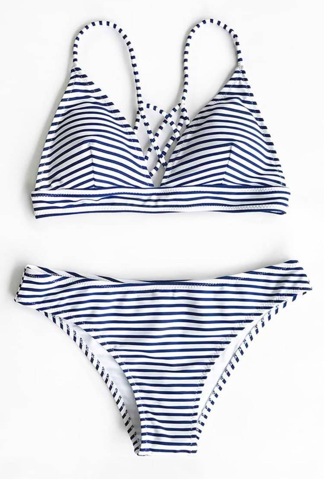 CUPSHE Hit Summer Stripe Bikini Set