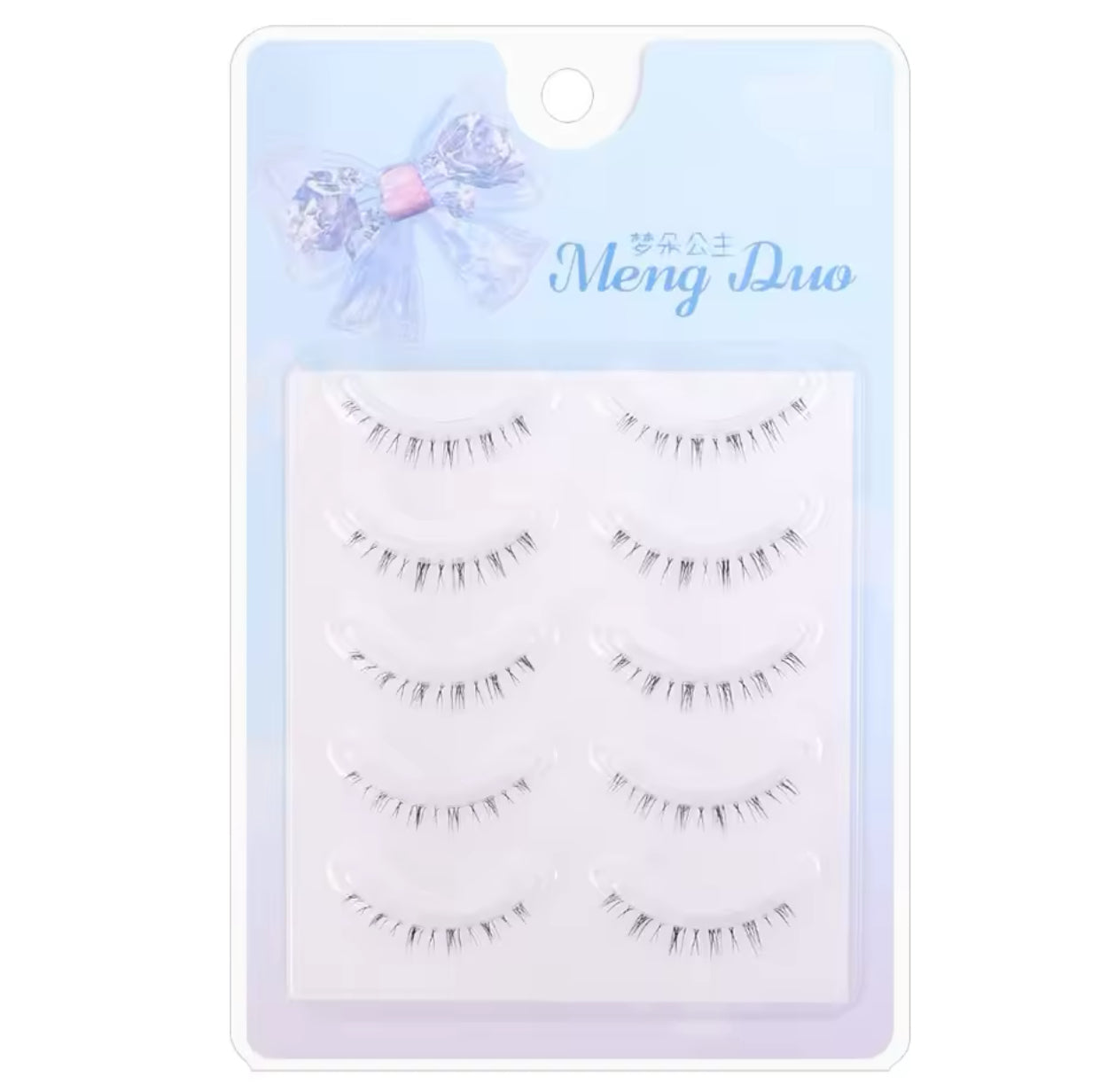 5 Pair Natural Lower Eyelashes Makeup Soft Handmade Clear Thin Band Under False Lashes Strip DIY Eyelashes Extension Beauty Tool