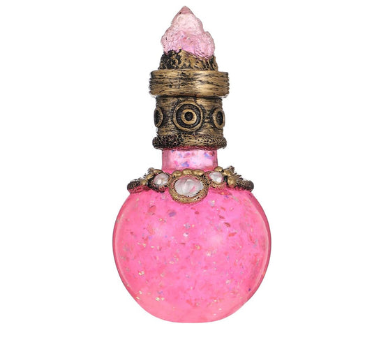 Crystal Potion Bottle, Vintage Moon Potion, Mermaid Magic Potion, Decorative Bottle, Resin Decoration, Beautiful