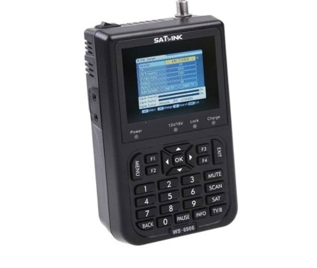 SATLINK WS-6906 3.5'' Screen DVB-S FTA Data Digital Satellite Finder Meter