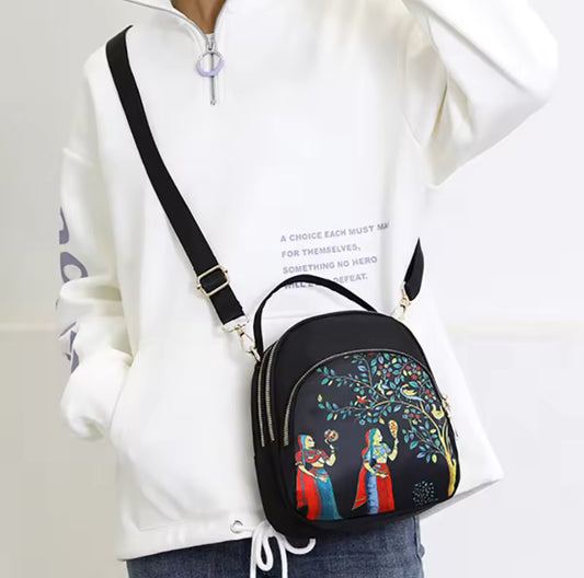 Nylon Shoulder Bags For Women Small Oxford Waterproof Crossbody Bag Fashion Printed Handbags Pack Purse