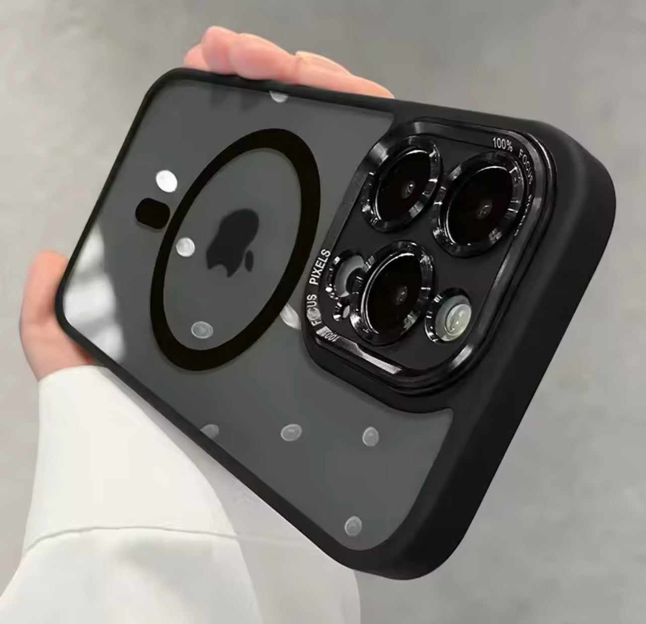 Luxury Clear Magsafe Lens Camera Protection Case For Apple iPhone    14 Pro Magnetic Wireless Charge Shockproof Cover