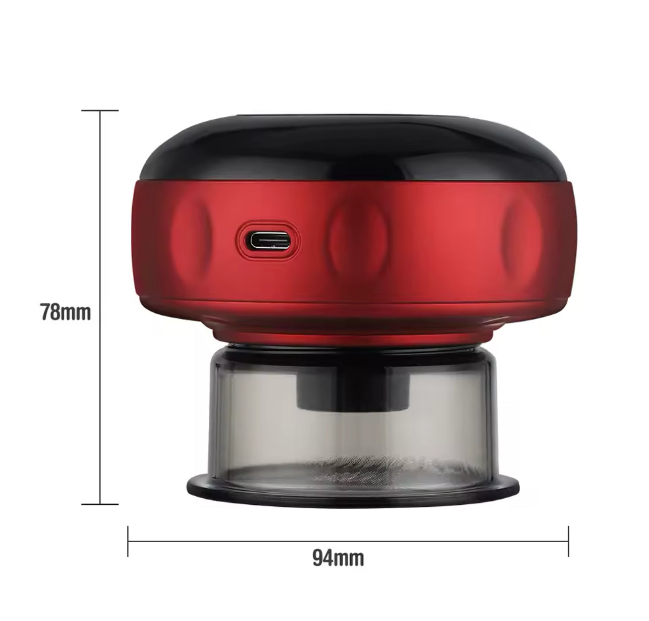 Electric Cupping Therapy Massager 12-speed Red Light Heating Breathing Cupping Massage Rechargeable Body