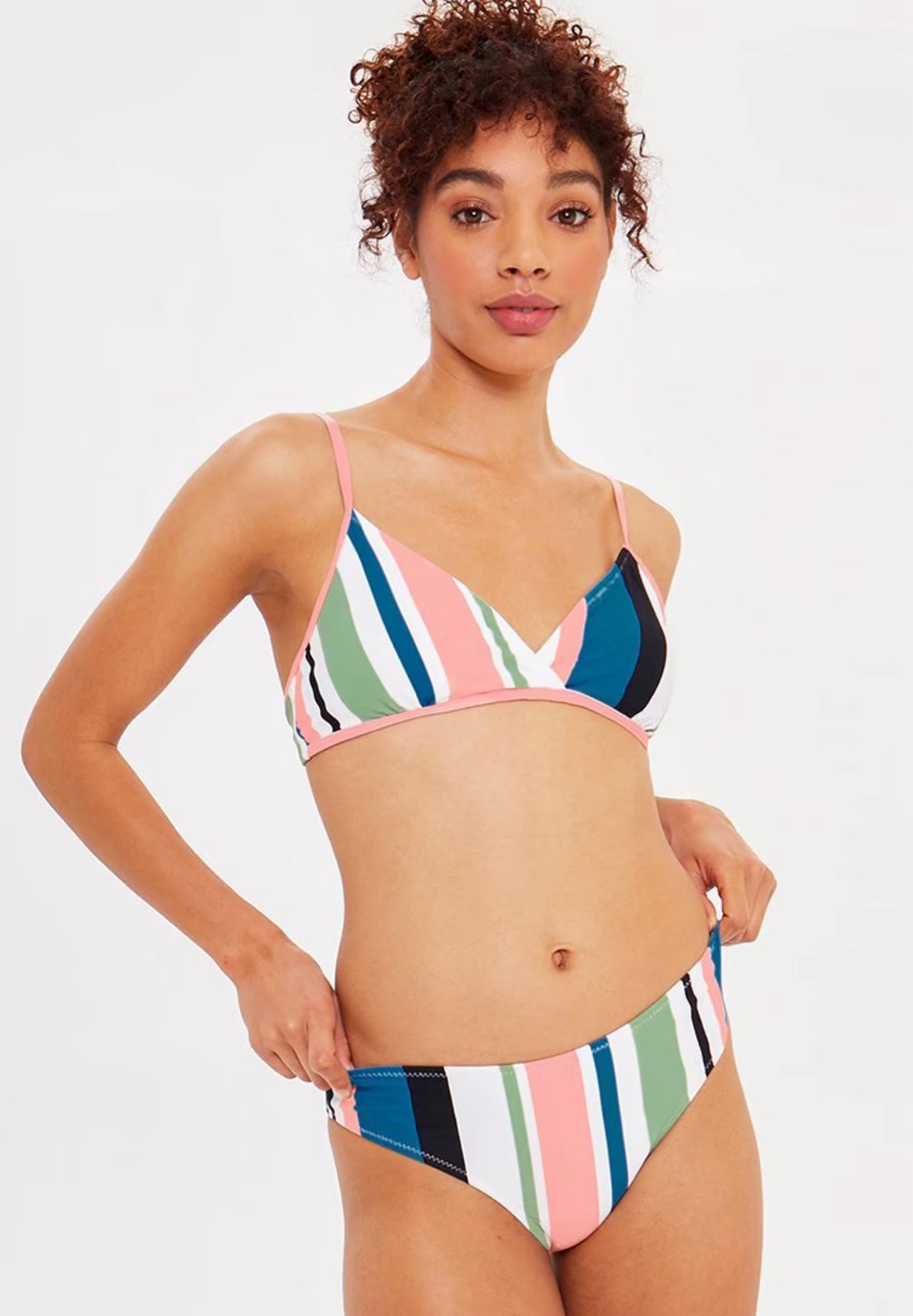 CUPSHE Women’s Honey Girl Striped Bikini