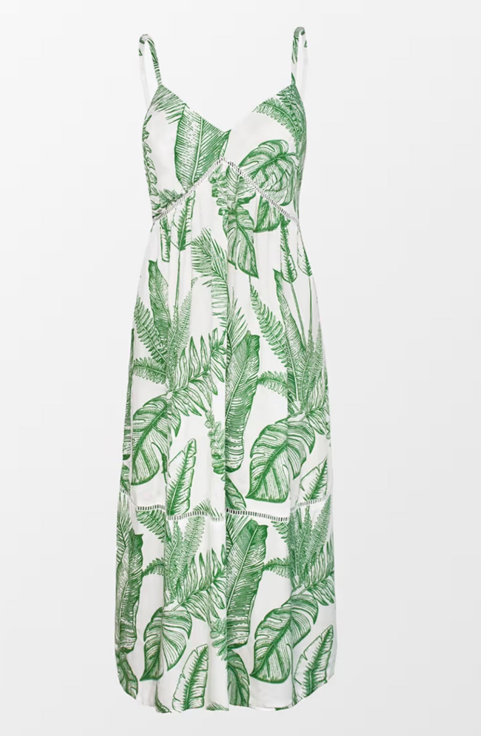 CUPSHE summer tropical plant print midi dress