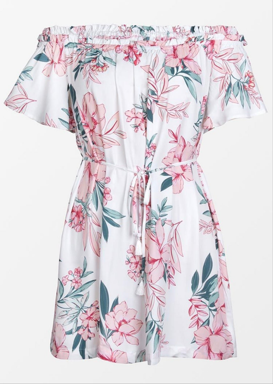 CUPSHE Candace floral frill short summer dress