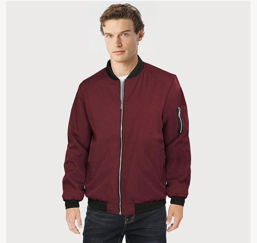 Mens spring bomber jacket