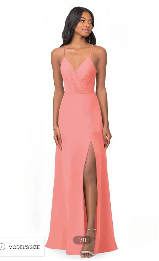 AZAZIE Everleigh bridesmaid dress in watermelon