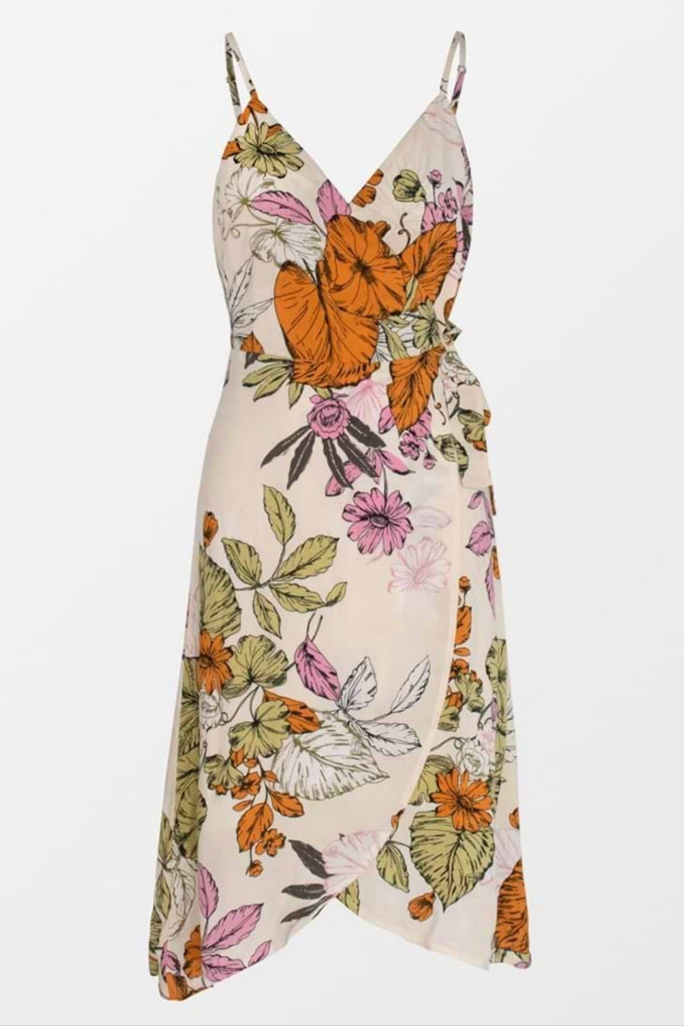CUPSHE Sylvia floral botanical wrap dress