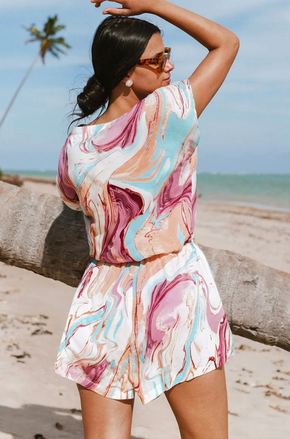 Cupshe marble swirl romper