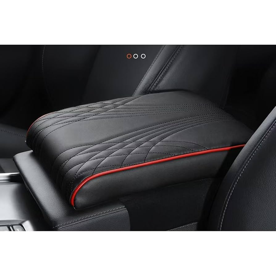 Car Armrest Box Pad for Jeep Grand Cherokee Freedom/Laredo X / 80th Anniversary/Limited X/High Altitude FWD 4x4, Leather Elbow Comfort Booster Pad Waterproof, Auto Protector Cover