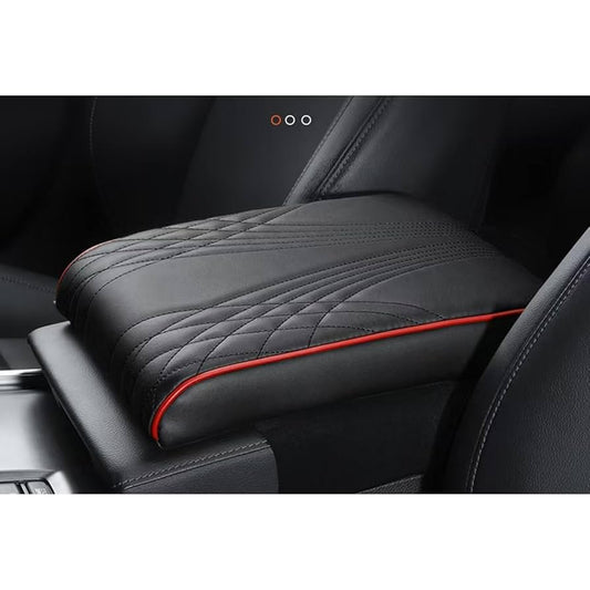 Car Armrest Box Pad for Jeep Grand Cherokee Freedom/Laredo X / 80th Anniversary/Limited X/High Altitude FWD 4x4, Leather Elbow Comfort Booster Pad Waterproof, Auto Protector Cover