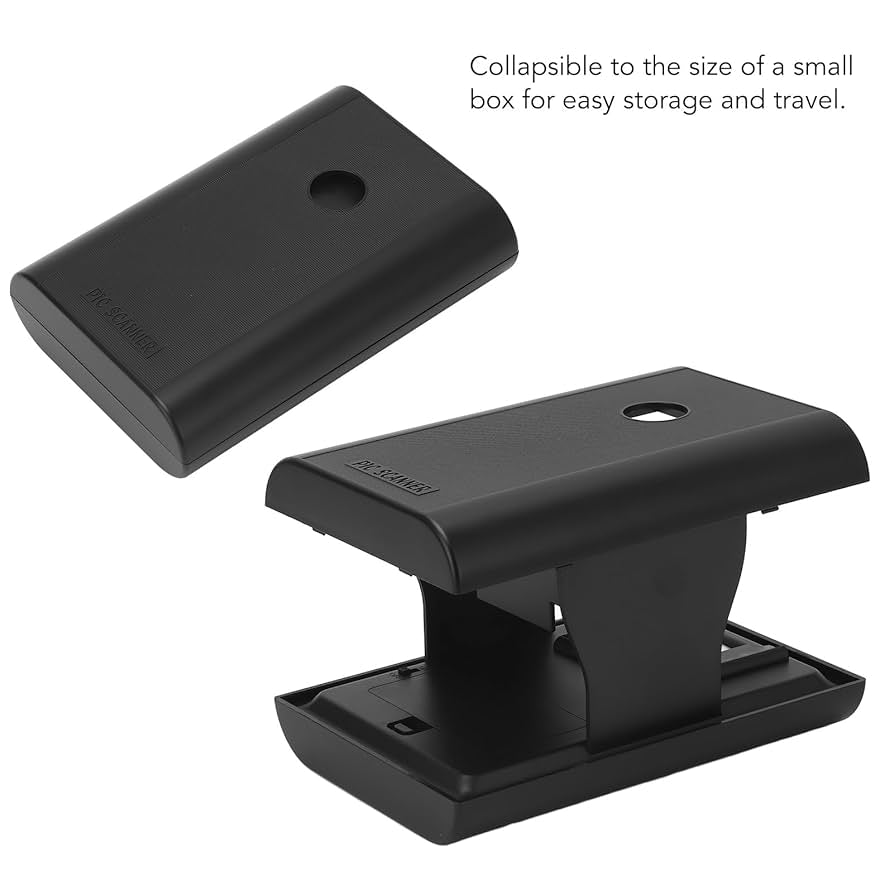 35mm Mobile Film Slide Scanner, Foldable Film Scanner with Editing Sharing Support, LED Backlight for Photography