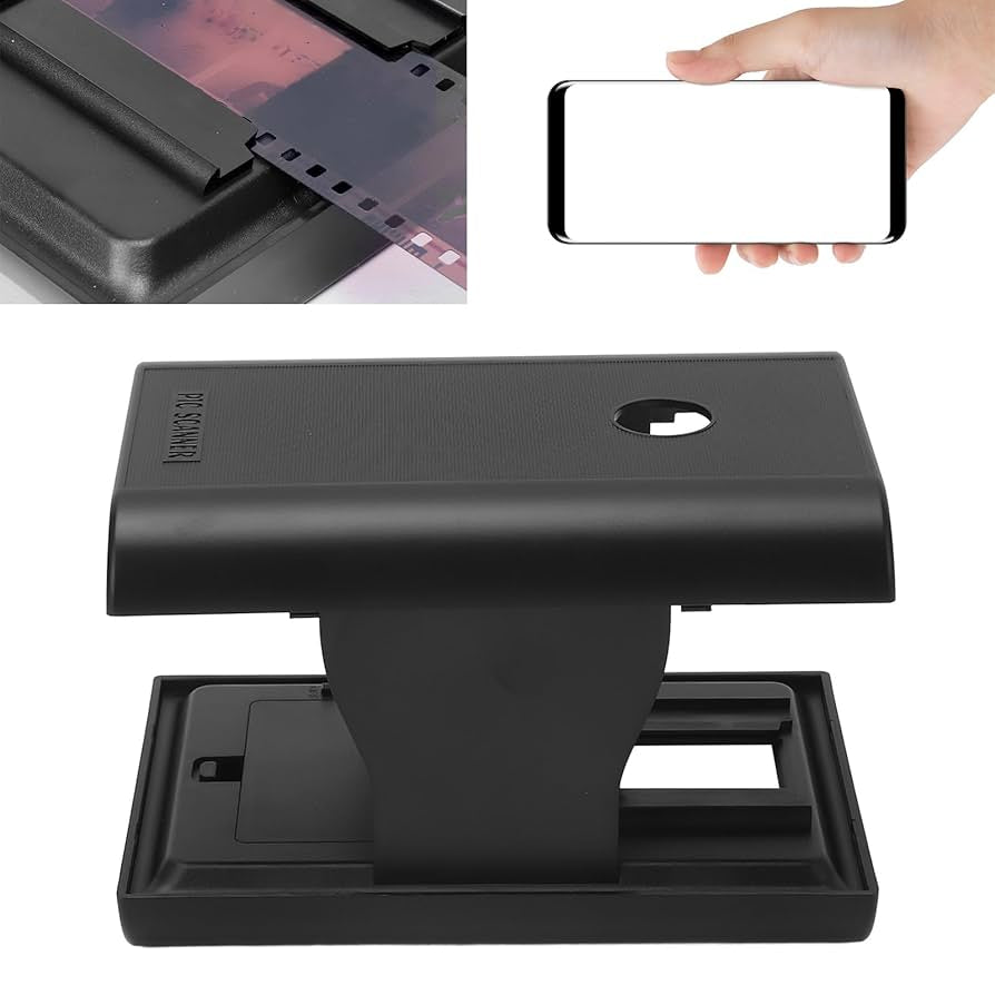 35mm Mobile Film Slide Scanner, Foldable Film Scanner with Editing Sharing Support, LED Backlight for Photography