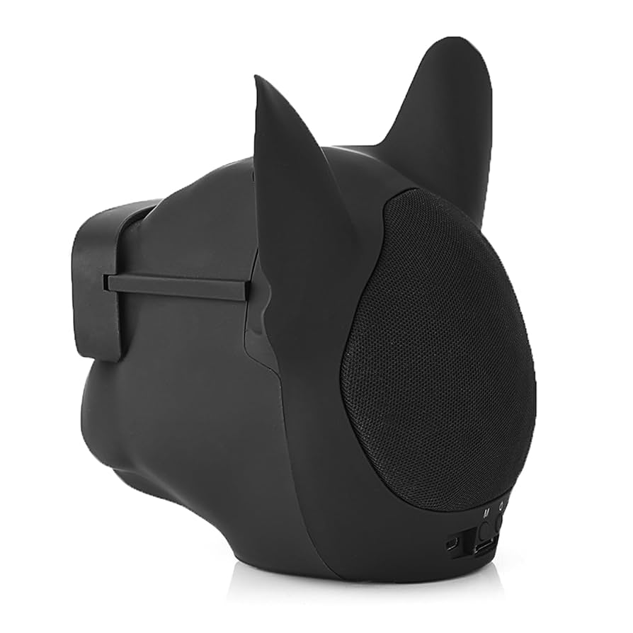 French Bulldog Speaker, Compact Size with 10W Stereo Sound and Long Play