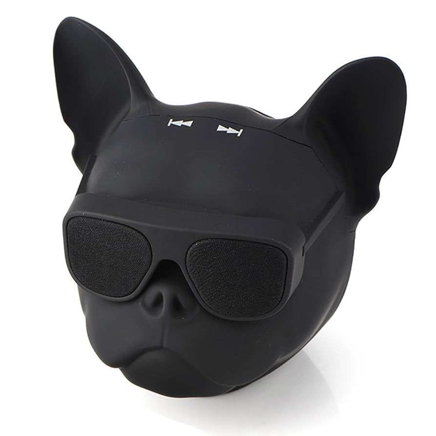 French Bulldog Speaker, Compact Size with 10W Stereo Sound and Long Play
