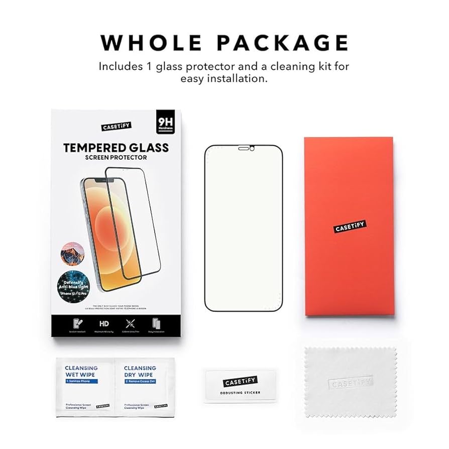 CASETiFY Screen Protector for iPhone 14/13/13 Pro Anti Blue Light Tempered Glass