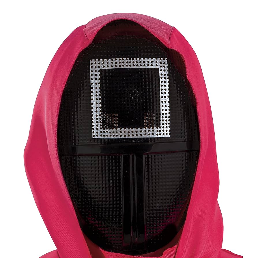 Netflix Squid Game Mask Square, One Size Adult Costume Masks, Square, One Size