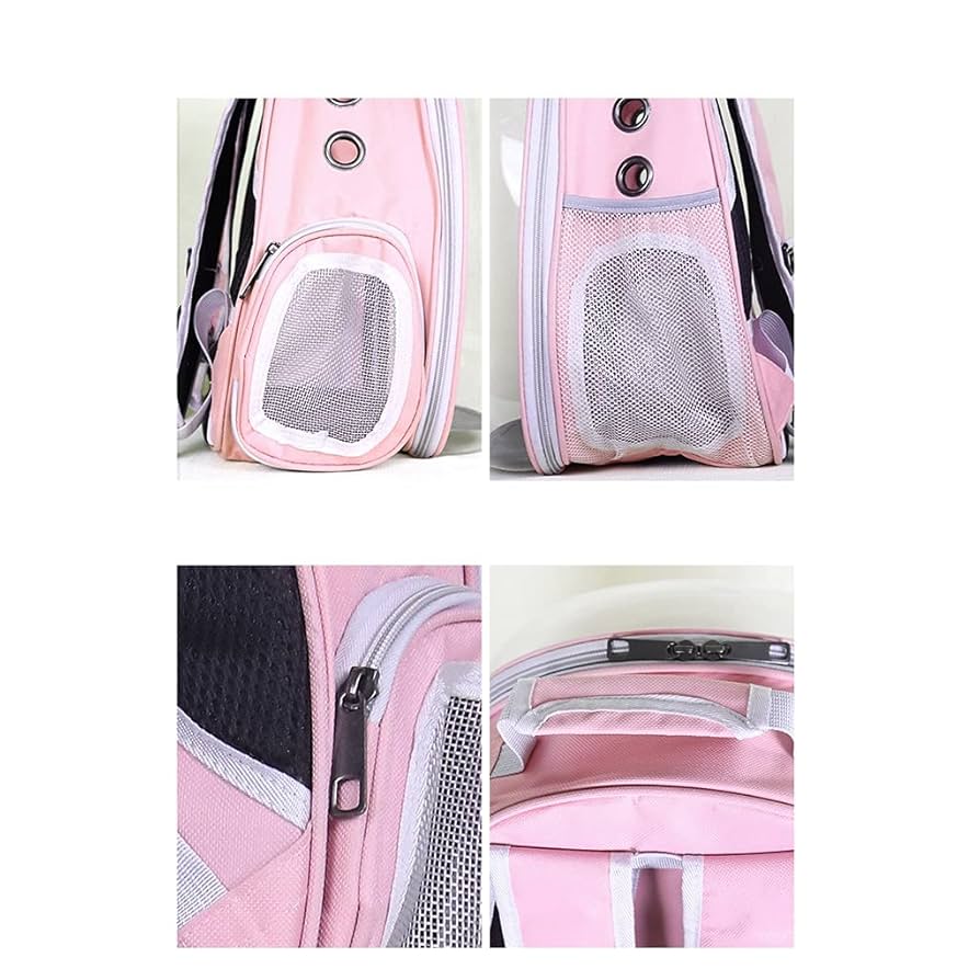 Space Capsule Pet Backpack, Oxford Fabric Capsule Backpack, Transparent Small Dog Backpack, Travel Carrying Bag, Outing Pet Supplies Small Medium Dogs Cats Pet Carrier Backpack