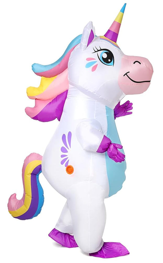Unicorn Inflatable Costume for kids - Full Body Blow Up Halloween Inflatable Costume for Halloween Party Cosplay