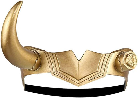 Loki Crown Horns Gold Helmet