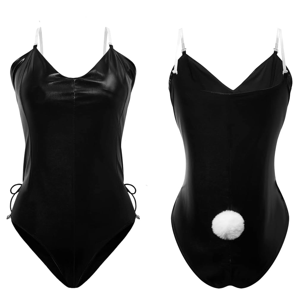 Womens Bunny Girl Cosplay Halloween Costume Mai Sakurajima Bunny Bodysuit Set
