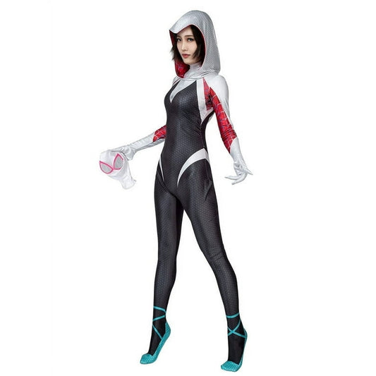 Gwen Cosplay Jumpsuit, 3D Style Costume For Unisex kids