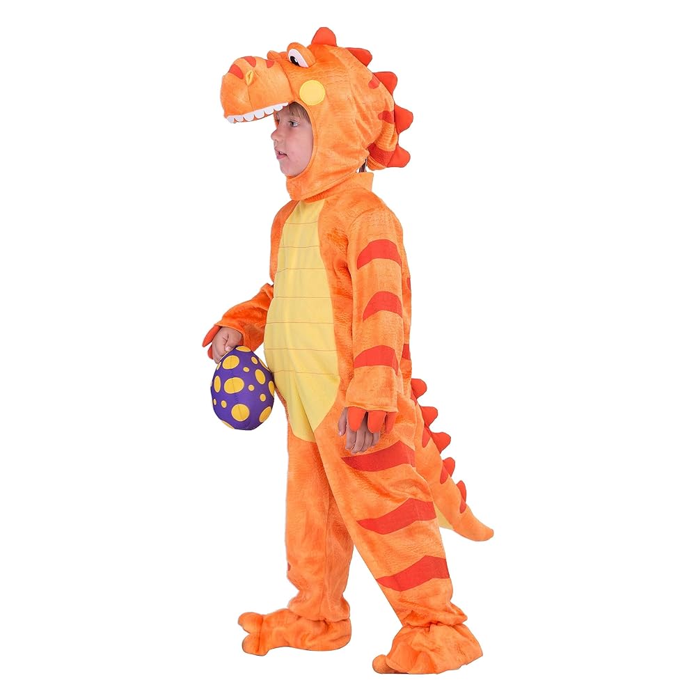 Child Dinosaur Costume, T-Rex Costume Outfit with Egg for Baby Kids Toddler Halloween Dress up Party