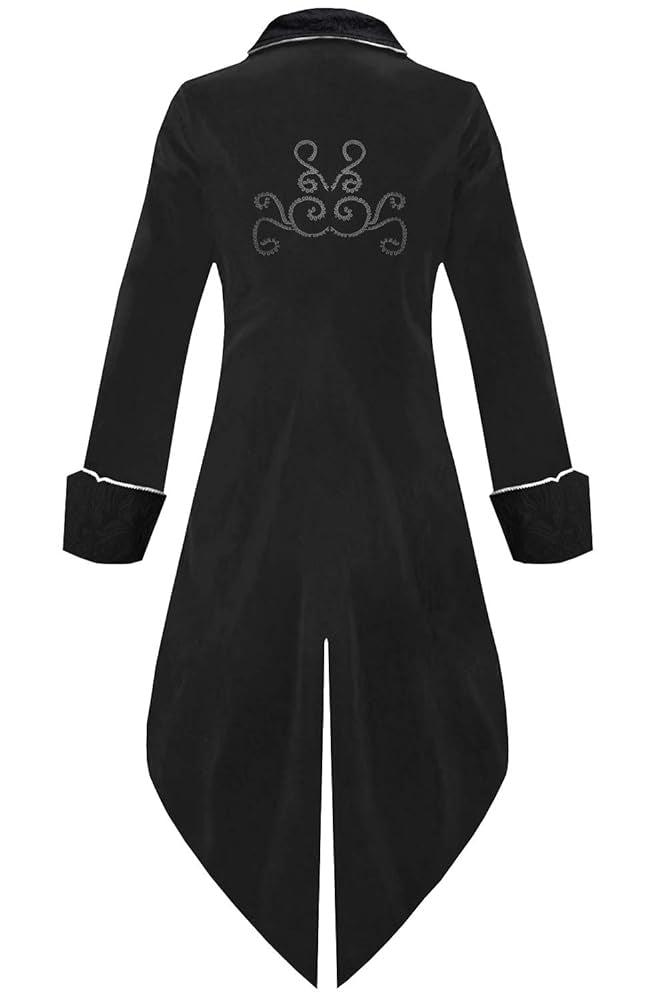 Medieval Steampunk Coat Halloween Costumes for Men Renaissance Pirate Vampire Gothic Vintage Witch Jackets
