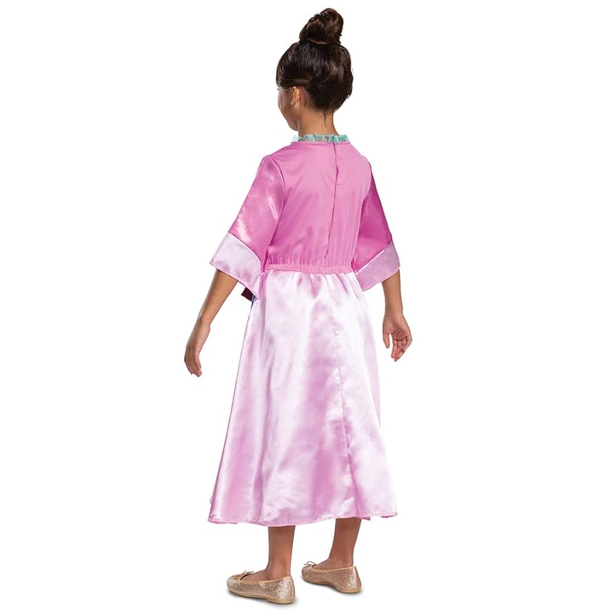 Disney Princess Mulan Costume Dress for Girls, Children's Character Dress Up Outfit, Classic Kids