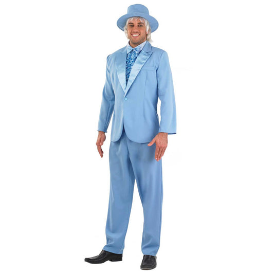 Mens Dumb Blue Suit 90s Costume
