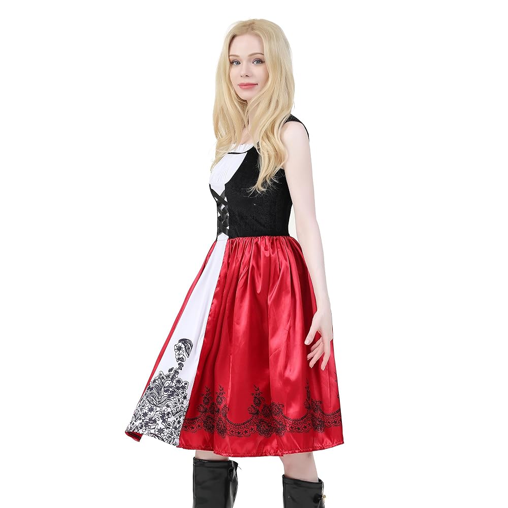 Little Red Riding Hood Halloween Costume,Adult Little Red Riding Hood Costume for Women