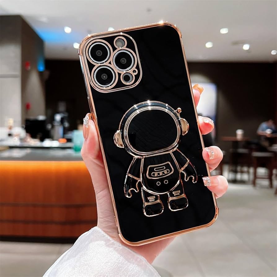 Luxury Astronaut Folding Stand Case for iPhone 13 Pro Max shockproof