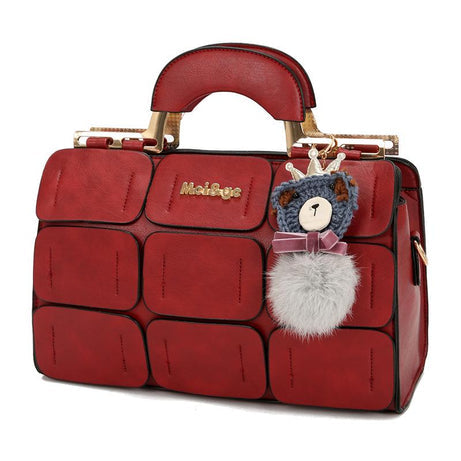 Women Bags pu Leather Handbags Suture Boston Bag Shoulder Bags purse Tote Bag