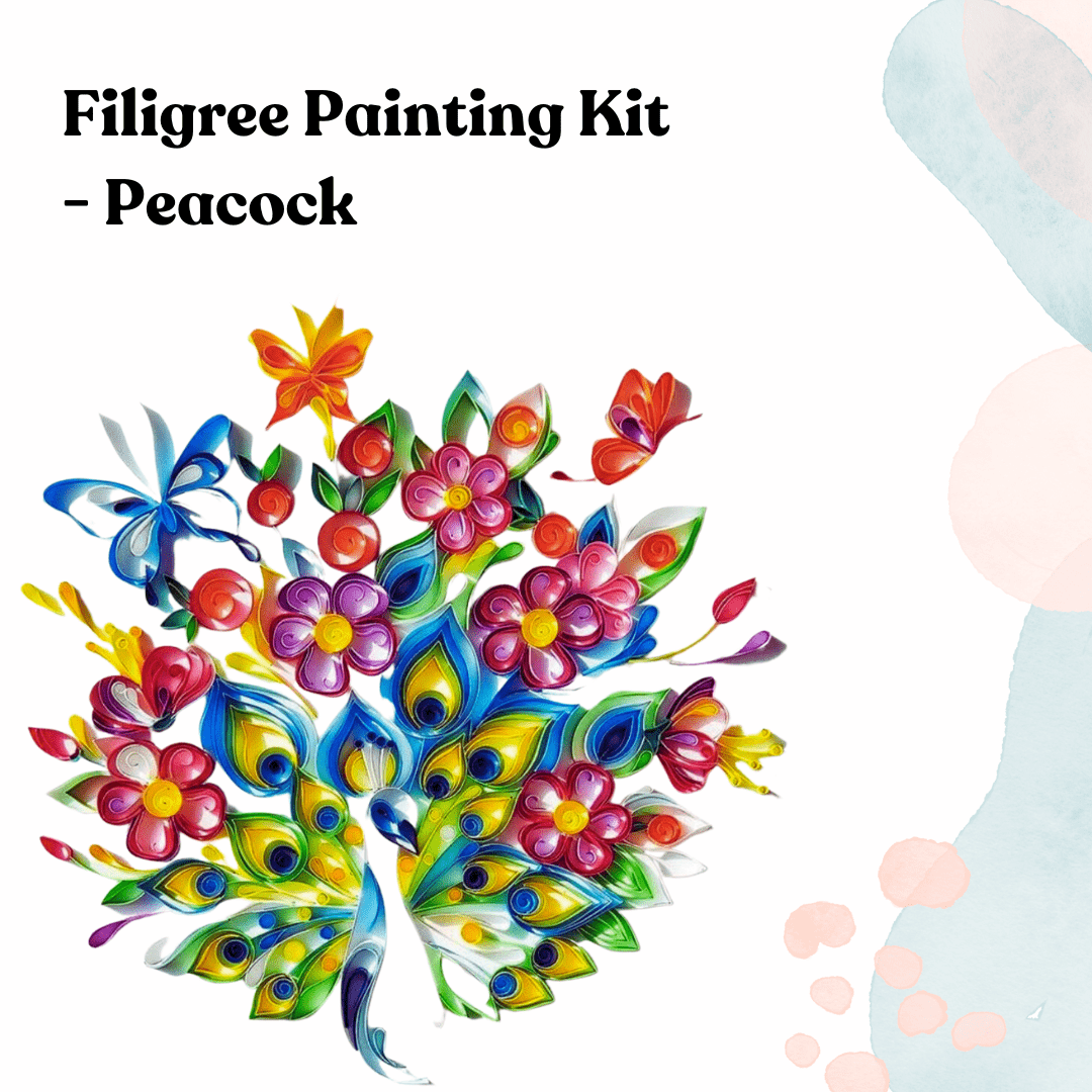 Filigree Painting Kit - Peacock