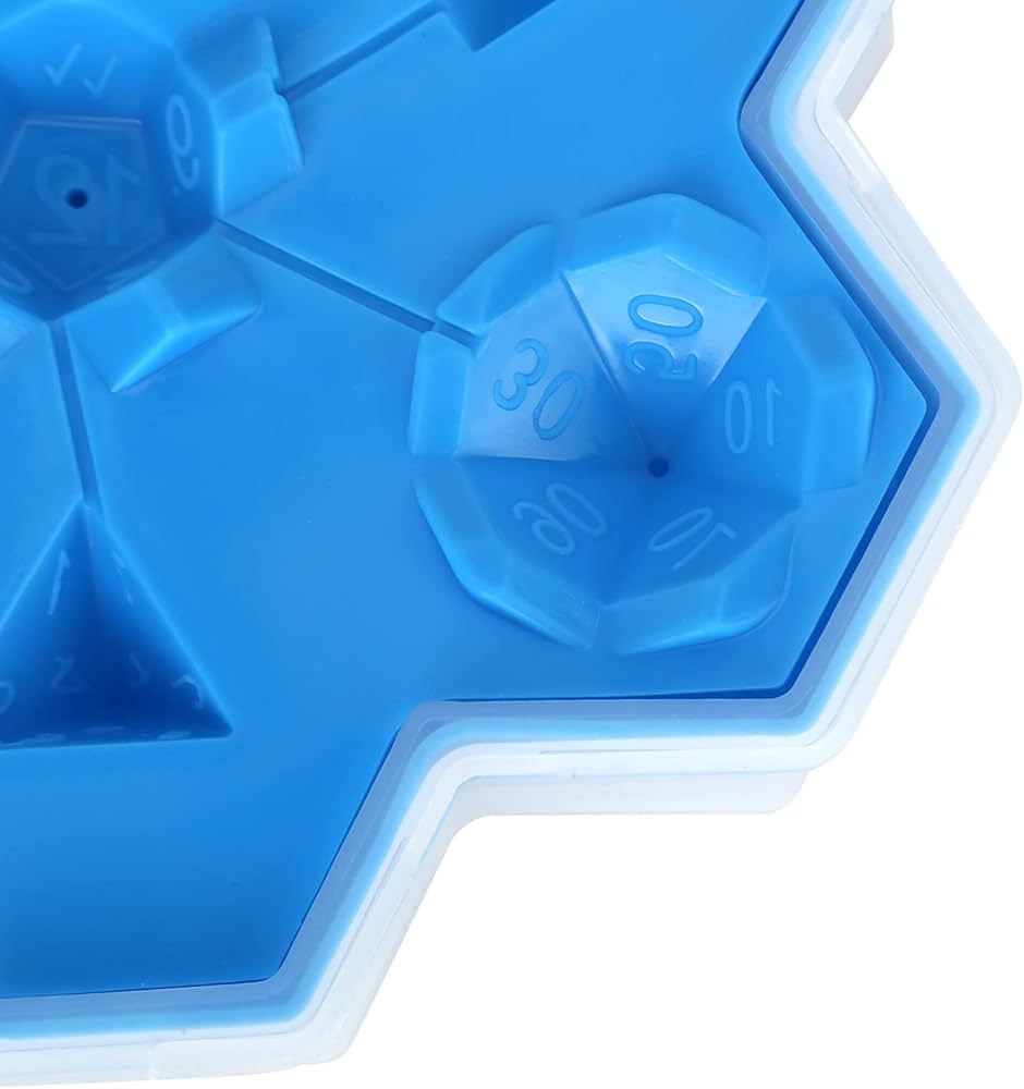 Food Grade Silicone Dice Ice Cubes Tray Mould for Whisky Beer Drinks, Easy Release Non Stick Flexible Chocolate Mould, Kitchen Supplies