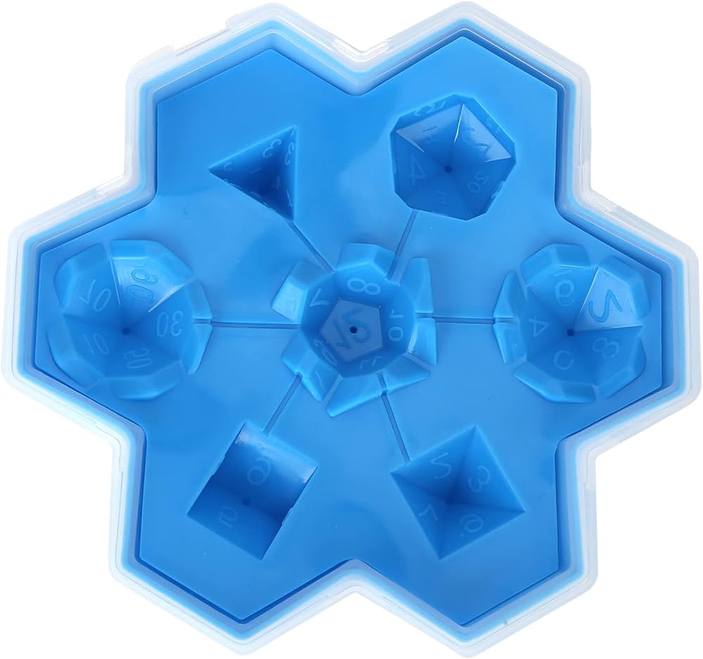 Food Grade Silicone Dice Ice Cubes Tray Mould for Whisky Beer Drinks, Easy Release Non Stick Flexible Chocolate Mould, Kitchen Supplies