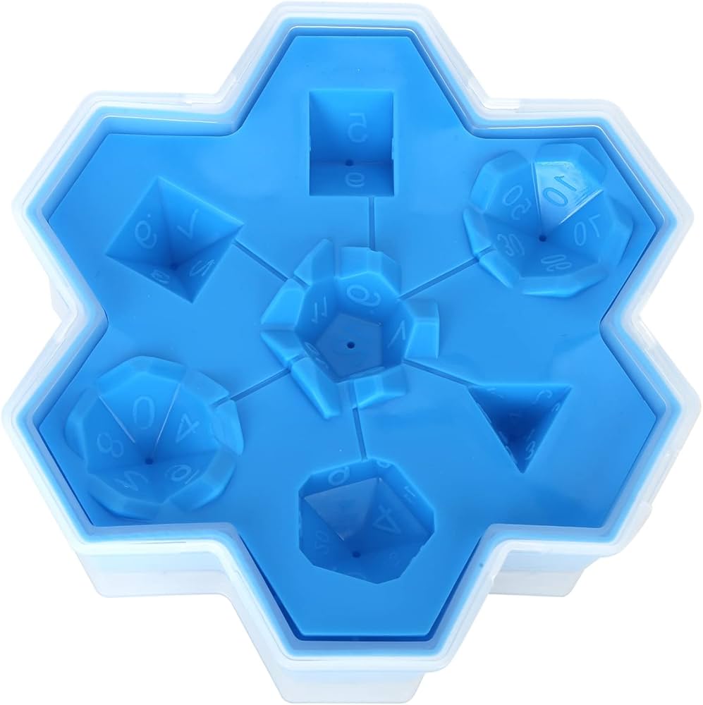 Food Grade Silicone Dice Ice Cubes Tray Mould for Whisky Beer Drinks, Easy Release Non Stick Flexible Chocolate Mould, Kitchen Supplies