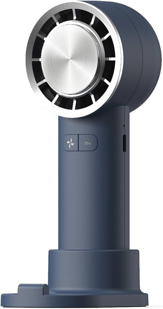 Handhelds Fan Cooling Fan USB C Rechargeable Fan With Base And Charging Cable 3 Speed Cold Fan